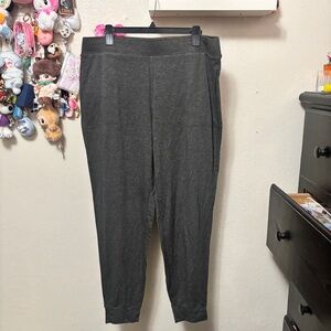 NWT J.Jill Pure Jill Size Large Gray Rayon Pull On Soft Stretch Jogger pants